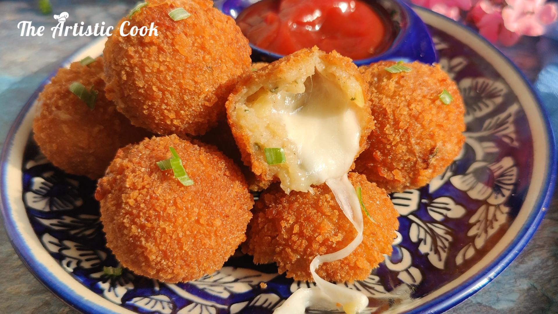 Potato Cheese Balls Iftar Ramadan Recipe Make and Freeze Snacks-Thumbnail